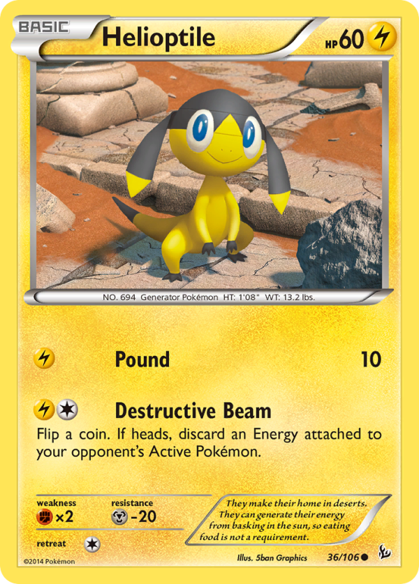 Helioptile (36 106) [XY: Flashfire] Fashion