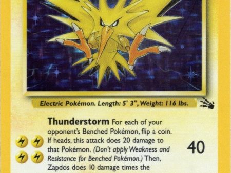 Zapdos (15 62) [Fossil Unlimited] Supply