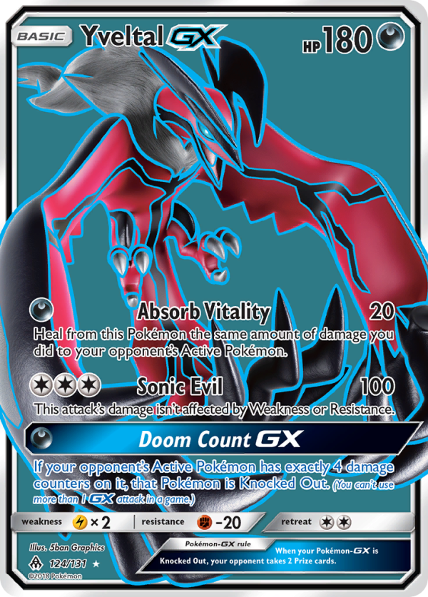 Yveltal GX (124 131) [Sun & Moon: Forbidden Light] on Sale