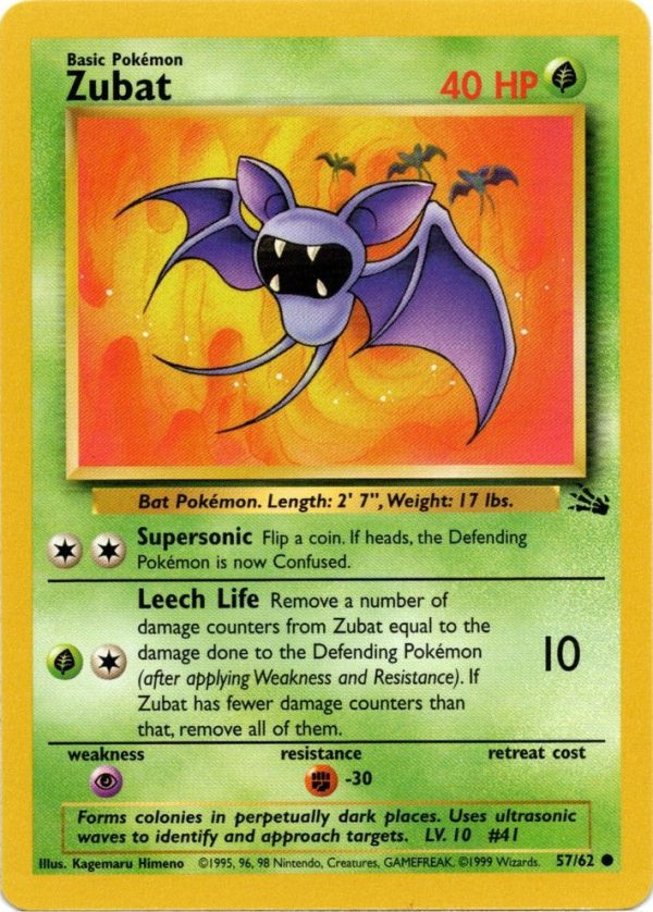 Zubat (57 62) [Fossil Unlimited] Discount