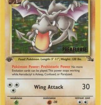 Aerodactyl (1 62) (Prerelease Promo) [Fossil 1st Edition] Hot on Sale