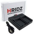 Hridz DMW-BCM13E Dual Battery Charger for Panasonic Lumix DMC-TZ40 DMCTS5 DMCFT5 DMWBCM13E on Sale