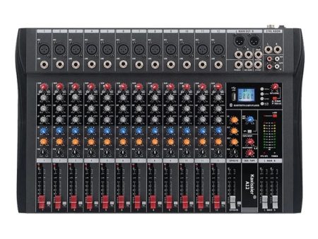 Hridz 12 Channel Mixing Console Live Studio Audio DJ Mixer Sound Board USB Interface Online now