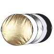 Hridz 110cm 5in1 portable light reflectors with Grip Translucent, Silver, Gold, White, and Black Supply