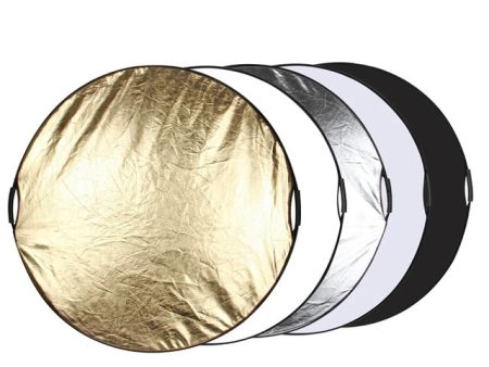 Hridz 110cm 5in1 portable light reflectors with Grip Translucent, Silver, Gold, White, and Black Supply