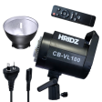 HRIDZ CB-VL100 100W Battery-Operated Bi-Colour Dimmable LED Video Light Professional Outdoor Indoor Cob Light Remote Controlled Online now