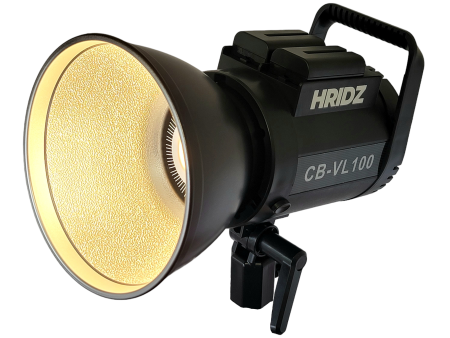 HRIDZ CB-VL100 100W Battery-Operated Bi-Colour Dimmable LED Video Light Professional Outdoor Indoor Cob Light Remote Controlled Online now