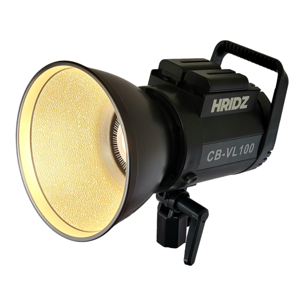 HRIDZ CB-VL100 100W Battery-Operated Bi-Colour Dimmable LED Video Light Professional Outdoor Indoor Cob Light Remote Controlled Online now