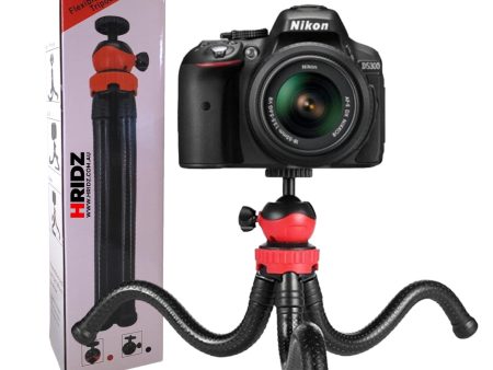 Hridz 360 Degree Flexible Octopus Portable Tripod Heavy Duty Ball Head Stand for GoPro DSLR Camera Discount