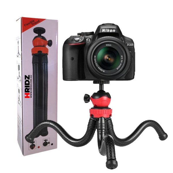 Hridz 360 Degree Flexible Octopus Portable Tripod Heavy Duty Ball Head Stand for GoPro DSLR Camera Discount