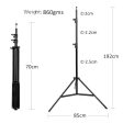 8Pcs 190cm Light Stands with 1 4  Adapter for Photography light Discount