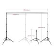 Heavy Duty Backdrop Support System 2.6m*3m for Photography Background Video Studio For Cheap