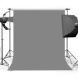 Gray 2Mx3M Hridz Muslin Backdrops for Photography Cloth Screen Photo Background Color Chromakey for Studio Video Wedding Ceremony Home Decoration Hot on Sale