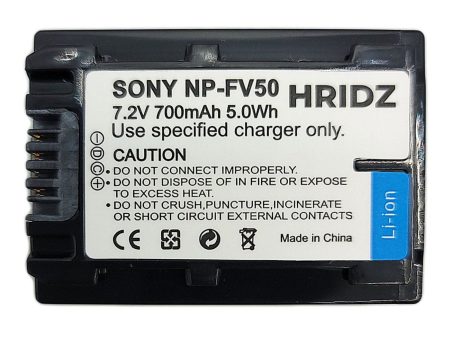 Hridz NP-FV50 Battery for Sony FV50 FV60 FV70 HDR-XR150 XR160 XR260V XR350 XR550 on Sale