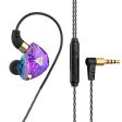 QKZ SK8 Wired Headset HIFI Dynamic Stereo Heavy Bass 3.5MM AUX In Ear Monitor Earphone Game Sport Music Headphones With MIC Online Sale