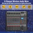 Hridz 8 Channels Audio Sound Mixer Mixing DJ Console USB with 48V Phantom Power Online now