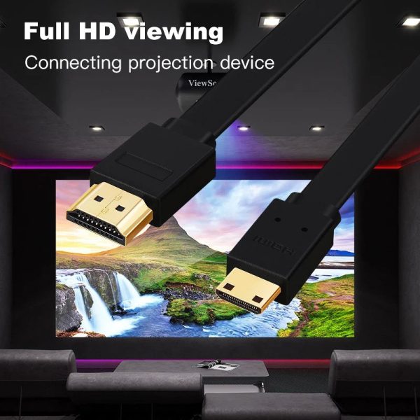 5M Mini HDMI to HDMI Cable V1.4 3D with Ethernet 4K HD 1080p Tablet Smart Phone Cheap