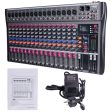 Hridz 16 Channels Audio Sound Mixer Mixing DJ Console USB with 48V Phantom Power Online now