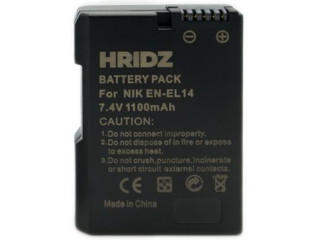 1pcs Hridz EN-EL14 Battery For Nikon D-Series, Coolpix and P-Series Cameras Cheap