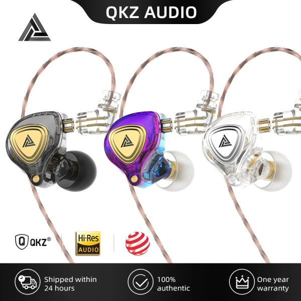 QKZ ZX3 No-Mic Dynamic Earphone In-Ear Monitor HiFi Heavy Bass Wired Headphones Gaming Sports Music Stereo Headsets Online now