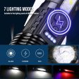 Ultra Bright Torch Powerful GT10 High beam LED Rechargable Flashlight Waterproof Camping Fishing For Discount