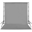 Gray 2Mx3M Hridz Muslin Backdrops for Photography Cloth Screen Photo Background Color Chromakey for Studio Video Wedding Ceremony Home Decoration Hot on Sale