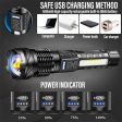 Ultra Bright Torch Powerful GT10 High beam LED Rechargable Flashlight Waterproof Camping Fishing For Discount